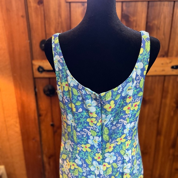 Sigrid Olson Sport dress blue floral size 8 - Picture 4 of 6